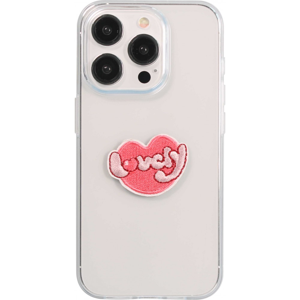 Autocollant sticker pour téléphone/tablette/ordinateur brodé en 3D - Heart Lucky