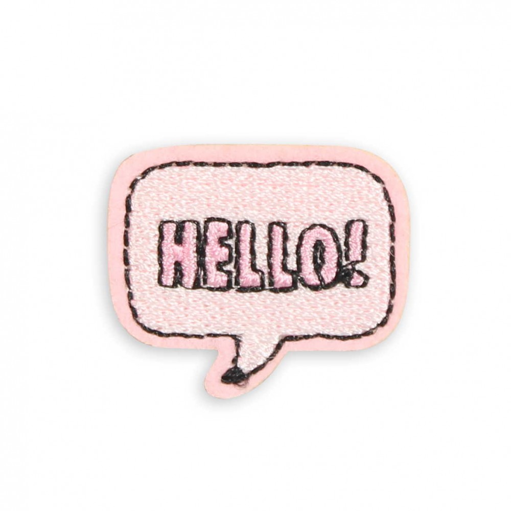 Autocollant sticker pour téléphone/tablette/ordinateur brodé en 3D - Hello! Bubble