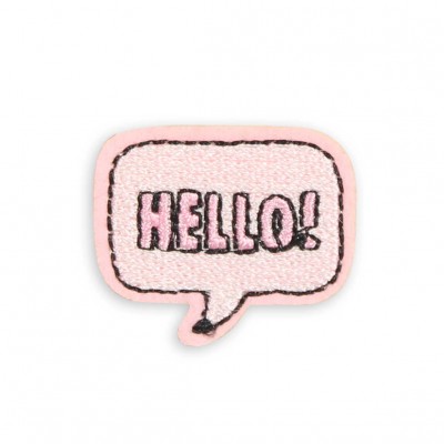 Autocollant sticker pour téléphone/tablette/ordinateur brodé en 3D - Hello! Bubble