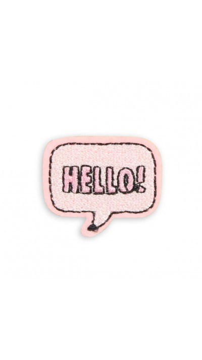 Autocollant sticker pour téléphone/tablette/ordinateur brodé en 3D - Hello! Bubble