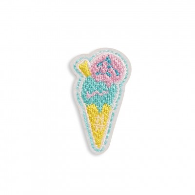 Autocollant sticker pour téléphone/tablette/ordinateur brodé en 3D - Ice Cream