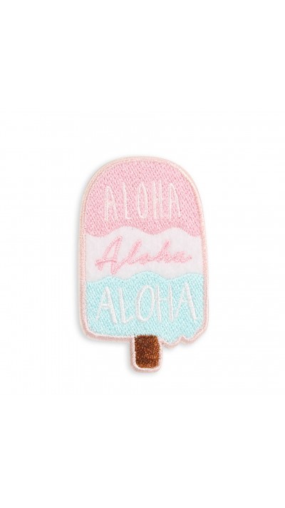 Autocollant sticker pour téléphone/tablette/ordinateur brodé en 3D - Ice cream Aloha