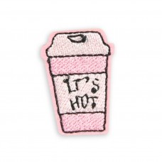 Autocollant sticker pour téléphone/tablette/ordinateur brodé en 3D - It is hot cup