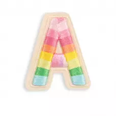 Autocollant sticker pour téléphone/tablette/ordinateur brodé en 3D - Lettre A