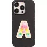 Autocollant sticker pour téléphone/tablette/ordinateur brodé en 3D - Lettre A