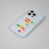 Autocollant sticker pour téléphone/tablette/ordinateur brodé en 3D - Lettre A