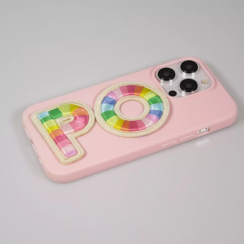 Autocollant sticker pour téléphone/tablette/ordinateur brodé en 3D - Lettre A