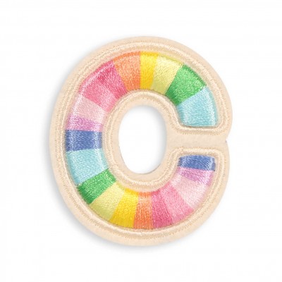 Sticker Aufkleber f&uuml;r Handy/Tablet/Computer 3D gestickt - Lettre C