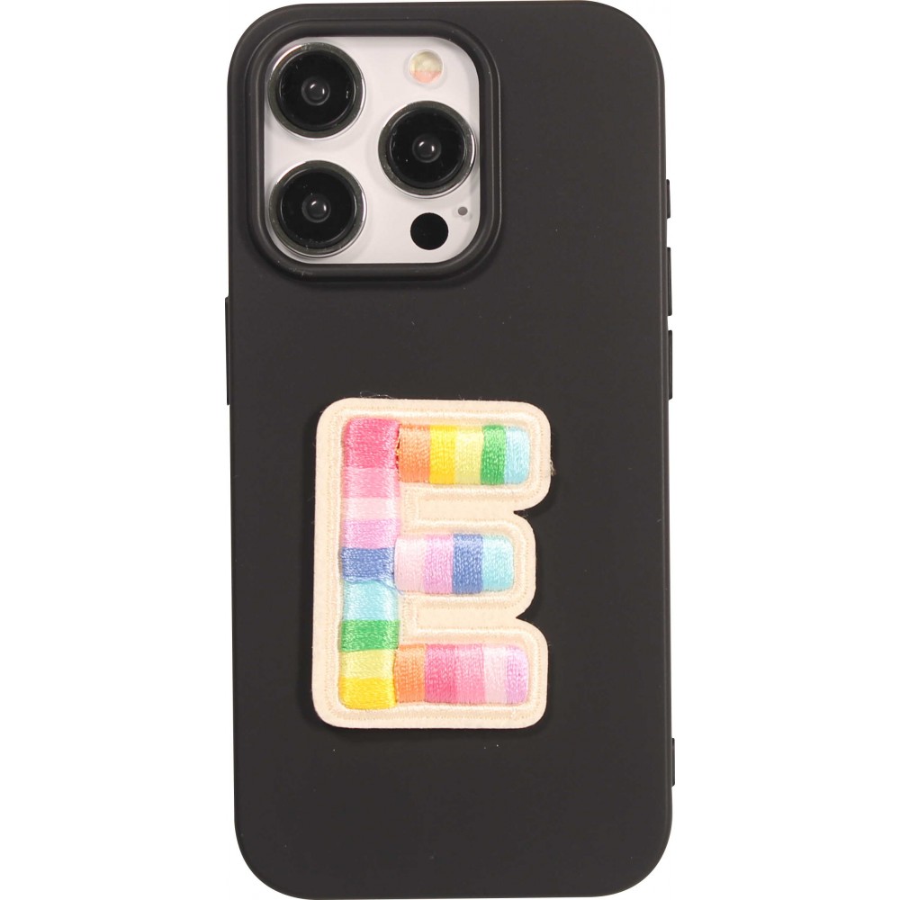 Sticker Aufkleber für Handy/Tablet/Computer 3D gestickt - Lettre E