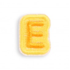 Autocollant sticker pour téléphone/tablette/ordinateur brodé en 3D - Lettre Mini E