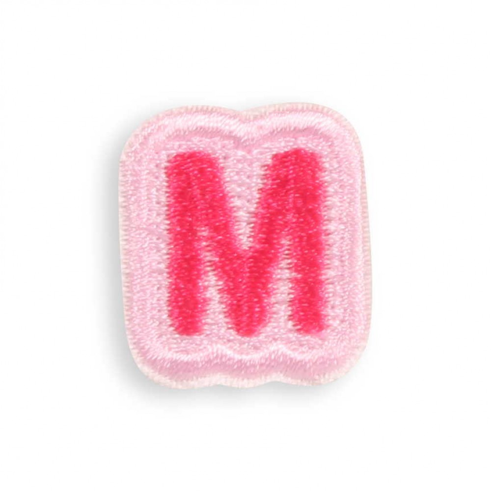Autocollant sticker pour téléphone/tablette/ordinateur brodé en 3D - Lettre Mini M