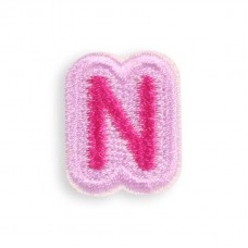 Autocollant sticker pour téléphone/tablette/ordinateur brodé en 3D - Lettre Mini N