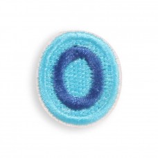 Autocollant sticker pour téléphone/tablette/ordinateur brodé en 3D - Lettre Mini O