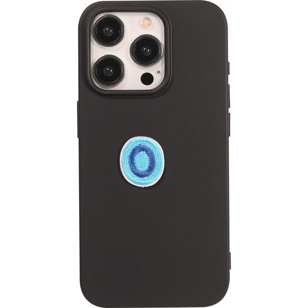 Autocollant sticker pour téléphone/tablette/ordinateur brodé en 3D - Lettre Mini O