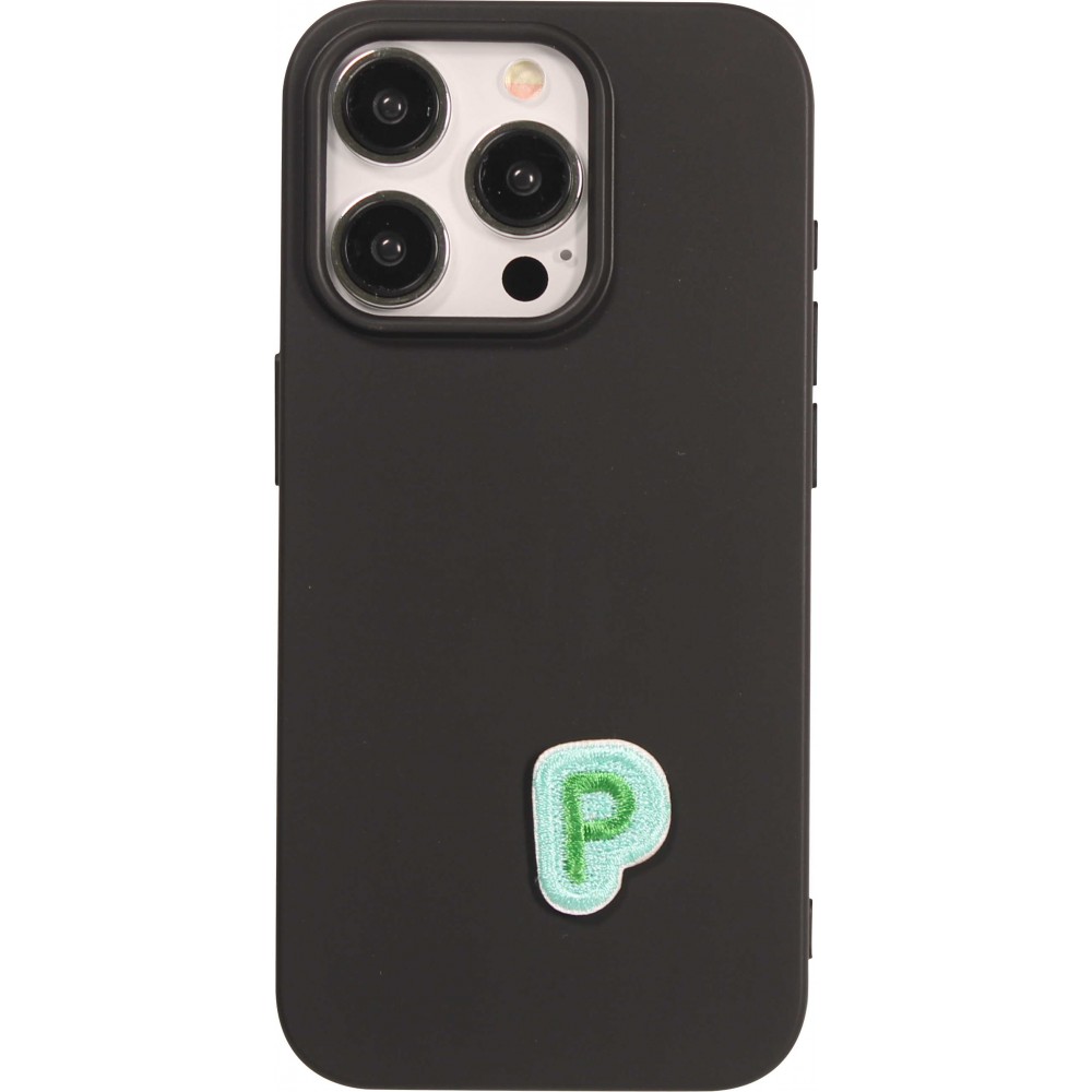 Sticker Aufkleber für Handy/Tablet/Computer 3D gestickt - Mini Lettre P
