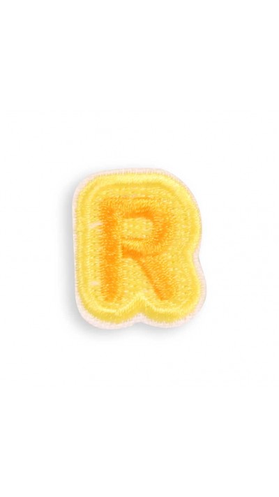 Autocollant sticker pour téléphone/tablette/ordinateur brodé en 3D - Lettre Mini R