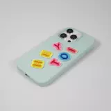 Autocollant sticker pour téléphone/tablette/ordinateur brodé en 3D - Lettre Mini Y