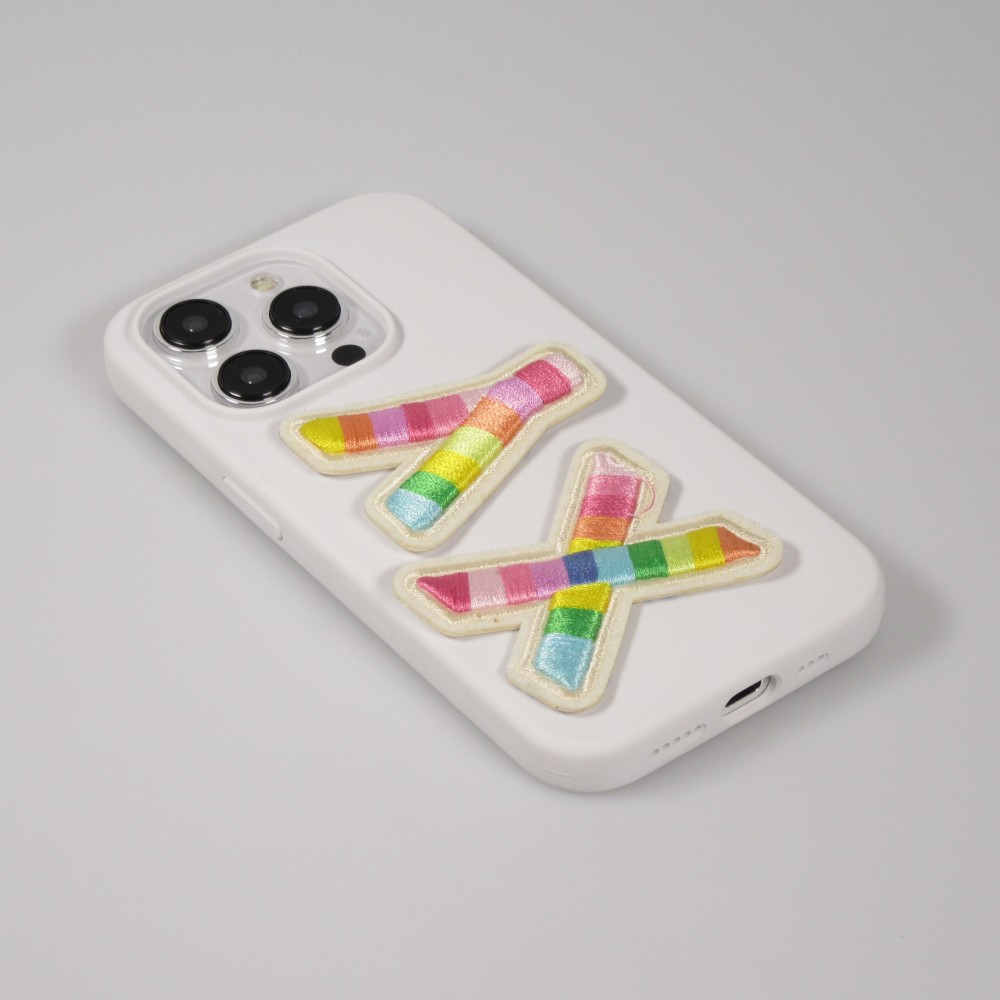 Sticker Aufkleber für Handy/Tablet/Computer 3D gestickt - Lettre O