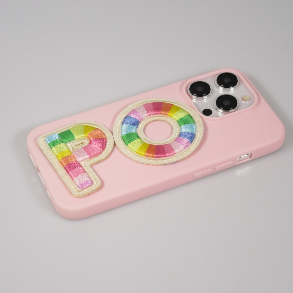 Sticker Aufkleber für Handy/Tablet/Computer 3D gestickt - Lettre O