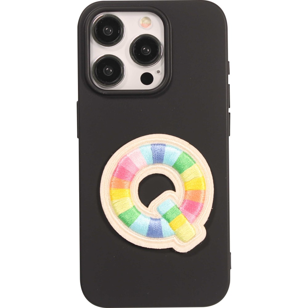 Sticker Aufkleber für Handy/Tablet/Computer 3D gestickt - Lettre Q