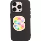 Autocollant sticker pour téléphone/tablette/ordinateur brodé en 3D - Lettre S