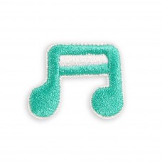 Sticker Aufkleber für Handy/Tablet/Computer 3D gestickt - Musik Note