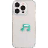 Sticker Aufkleber für Handy/Tablet/Computer 3D gestickt - Musik Note