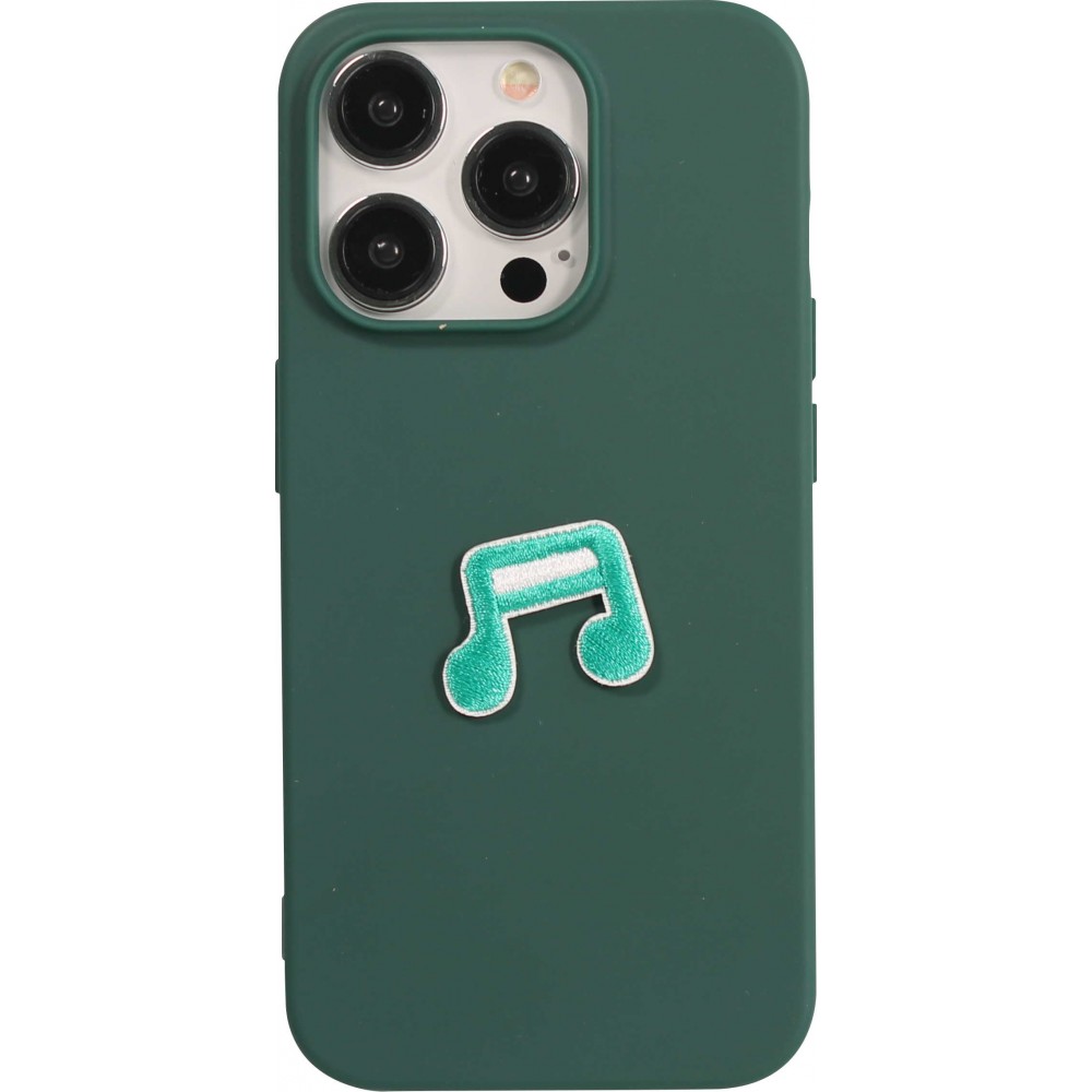Sticker Aufkleber für Handy/Tablet/Computer 3D gestickt - Musik Note