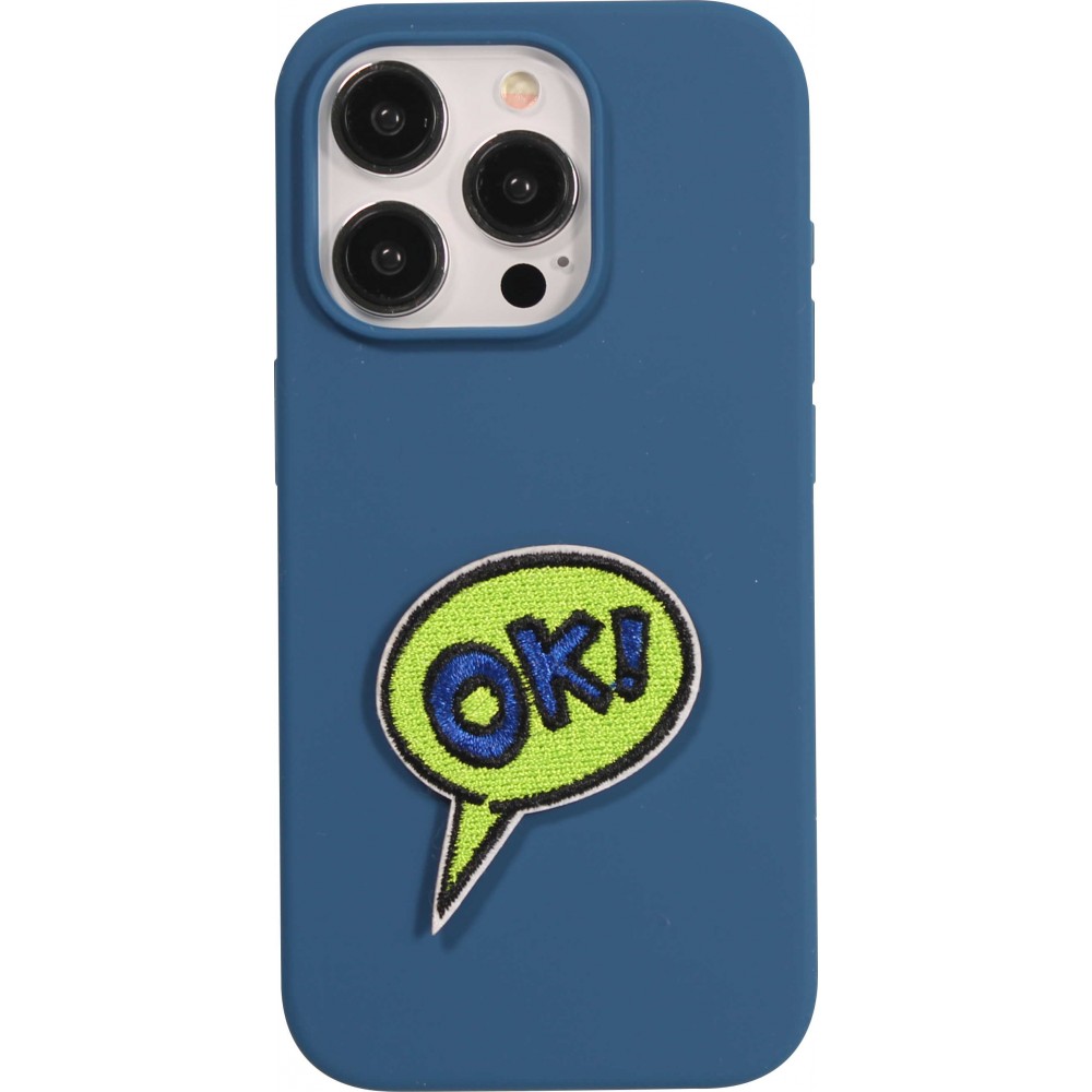 Autocollant sticker pour téléphone/tablette/ordinateur brodé en 3D - OK