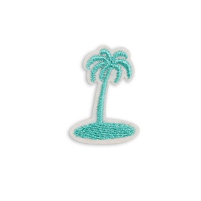 Autocollant sticker pour t&eacute;l&eacute;phone/tablette/ordinateur brod&eacute; en 3D - Palmtree Oasis
