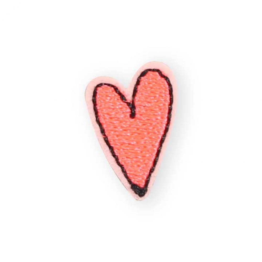 Autocollant sticker pour téléphone/tablette/ordinateur brodé en 3D - Petit coeur