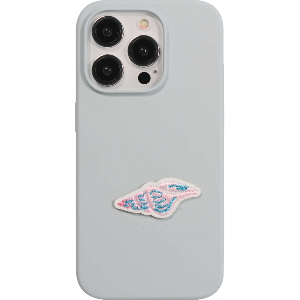 Autocollant sticker pour téléphone/tablette/ordinateur brodé en 3D - Pink Beach Shell