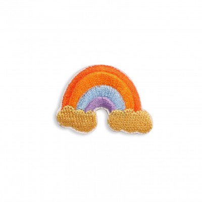 Autocollant sticker pour t&eacute;l&eacute;phone/tablette/ordinateur brod&eacute; en 3D - Rainbow Cloud