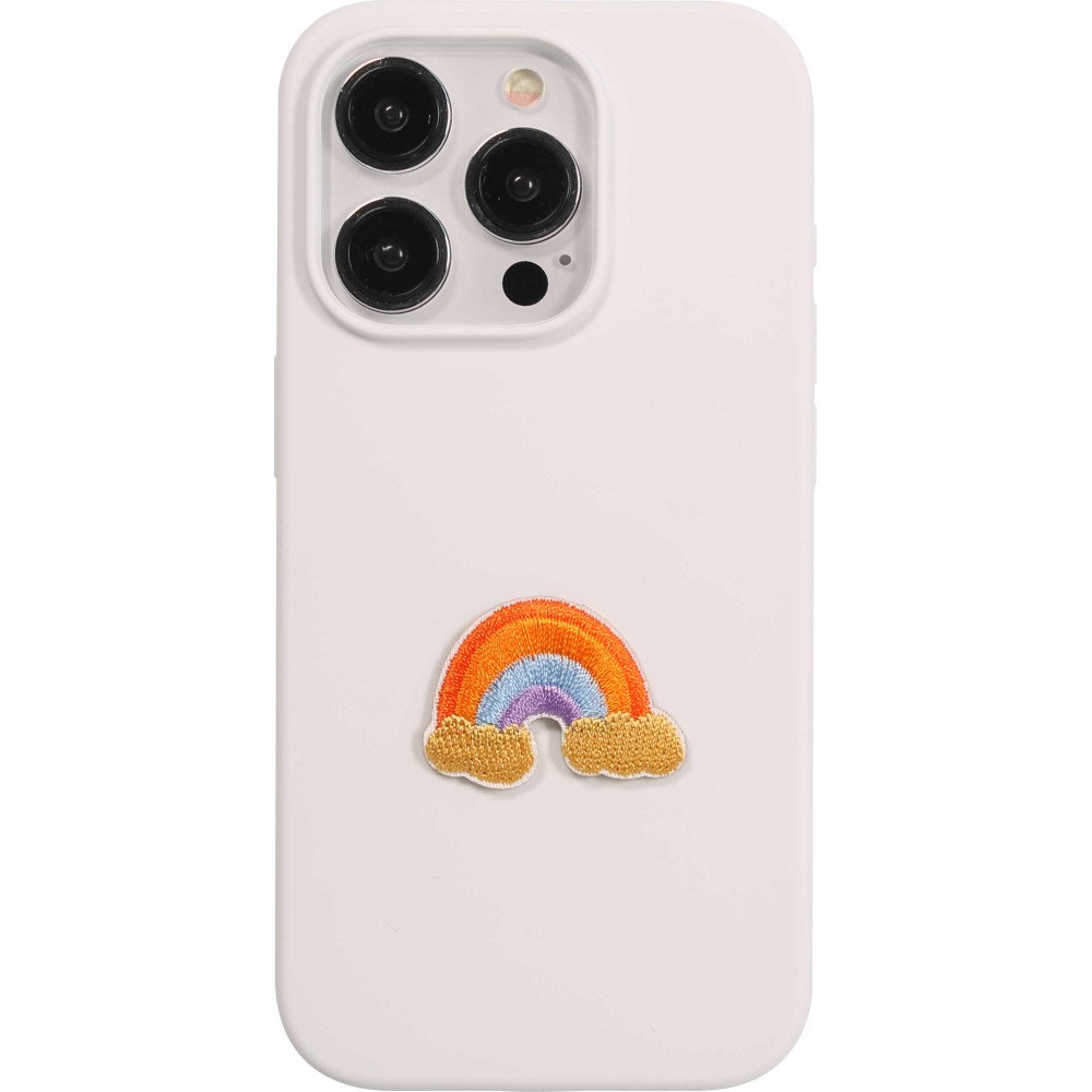 Autocollant sticker pour téléphone/tablette/ordinateur brodé en 3D - Rainbow Cloud