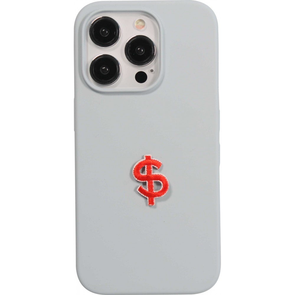 Autocollant sticker pour téléphone/tablette/ordinateur brodé en 3D - Red Dollar Sign