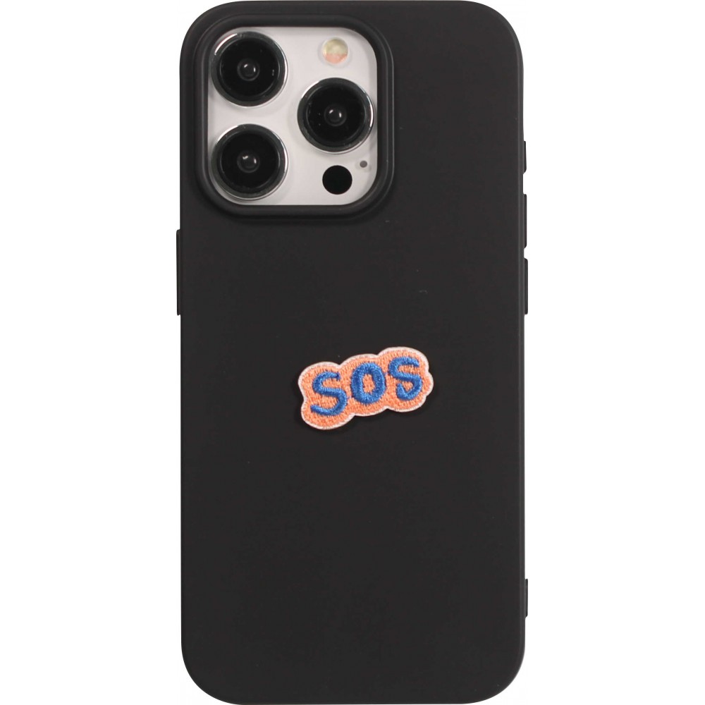 Autocollant sticker pour téléphone/tablette/ordinateur brodé en 3D - SOS