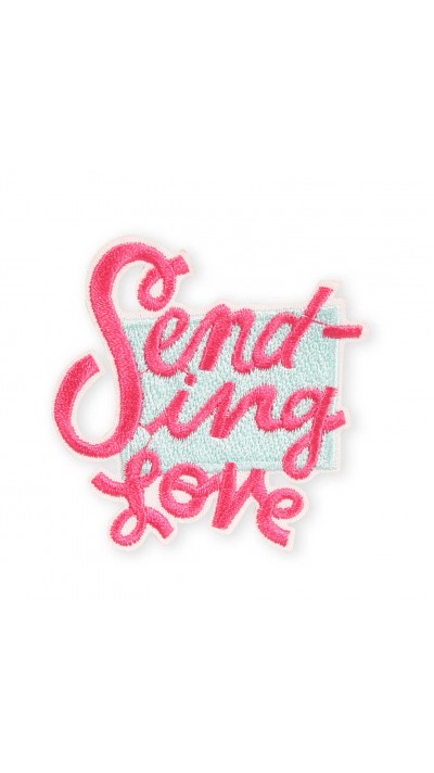 Autocollant sticker pour téléphone/tablette/ordinateur brodé en 3D - Sending love