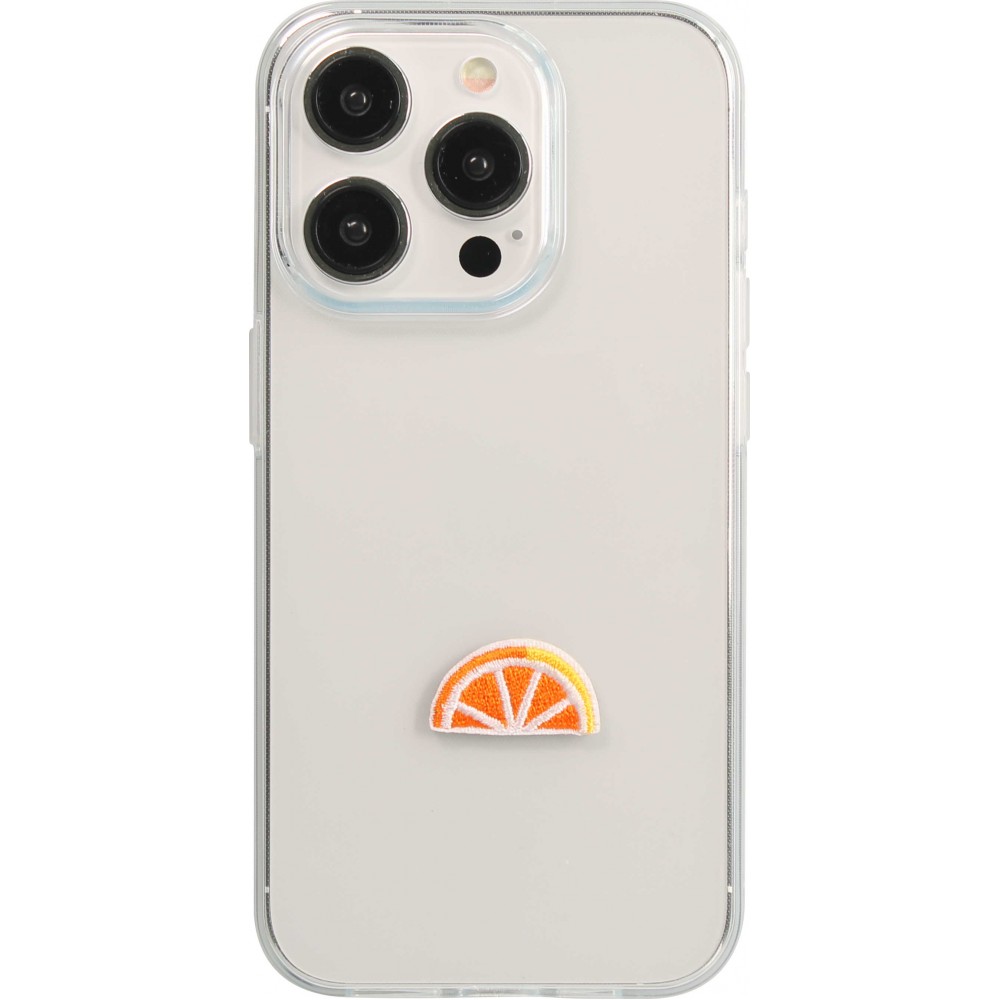 Autocollant sticker pour téléphone/tablette/ordinateur brodé en 3D - Slice of Orange
