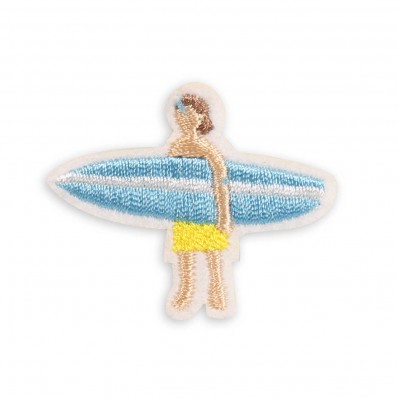 Autocollant sticker pour t&eacute;l&eacute;phone/tablette/ordinateur brod&eacute; en 3D - Sticker Surfer