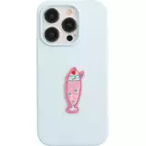 Sticker Aufkleber für Handy/Tablet/Computer 3D gestickt - Strawberry Ice Cream Drink