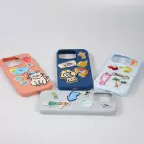 Sticker Aufkleber für Handy/Tablet/Computer 3D gestickt - Strawberry Ice Cream Drink