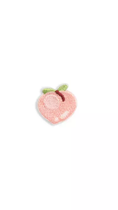 Autocollant sticker pour téléphone/tablette/ordinateur brodé en 3D - Peach