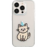 Sticker Aufkleber für Handy/Tablet/Computer 3D gestickt - The party cat