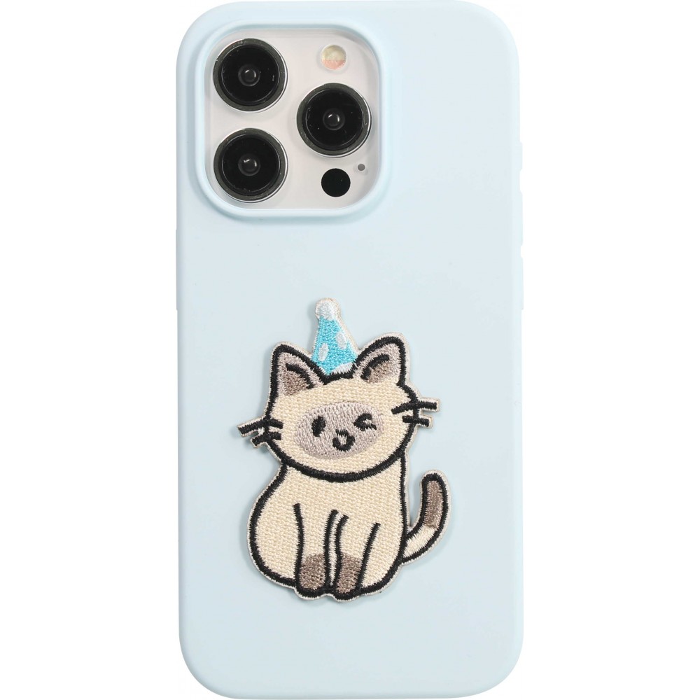 Sticker Aufkleber für Handy/Tablet/Computer 3D gestickt - The party cat