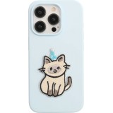 Sticker Aufkleber für Handy/Tablet/Computer 3D gestickt - The party cat