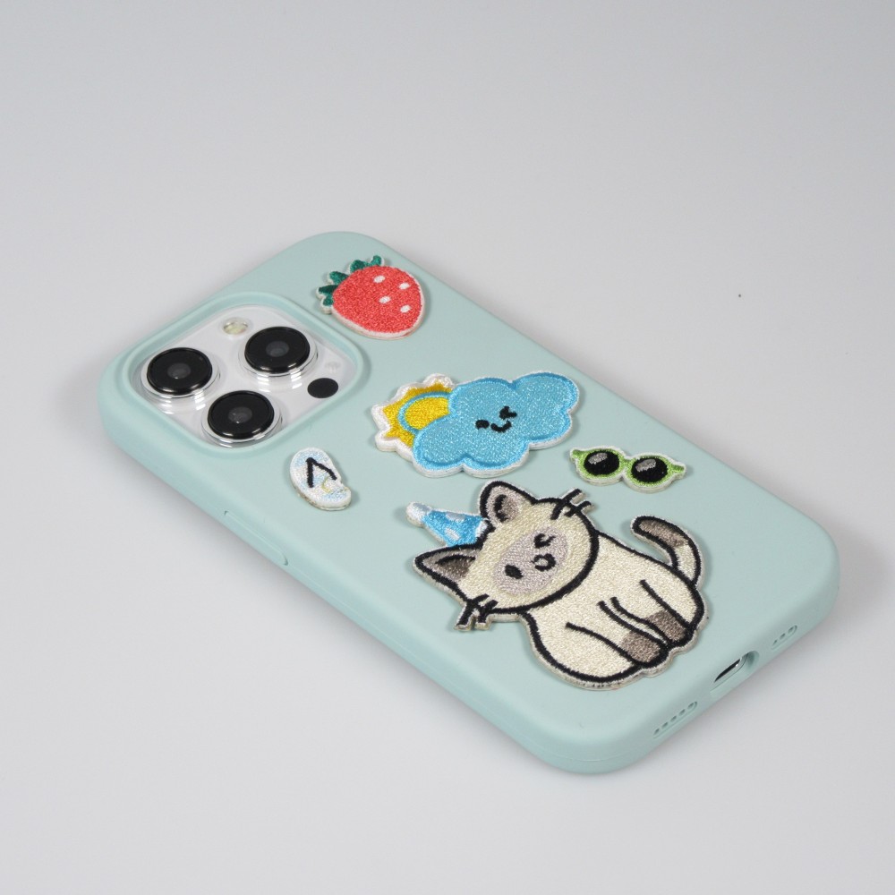 Sticker Aufkleber für Handy/Tablet/Computer 3D gestickt - The party cat