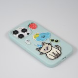 Sticker Aufkleber für Handy/Tablet/Computer 3D gestickt - The party cat