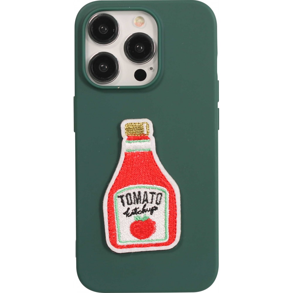 Autocollant sticker pour téléphone/tablette/ordinateur brodé en 3D - Tomato ketchup