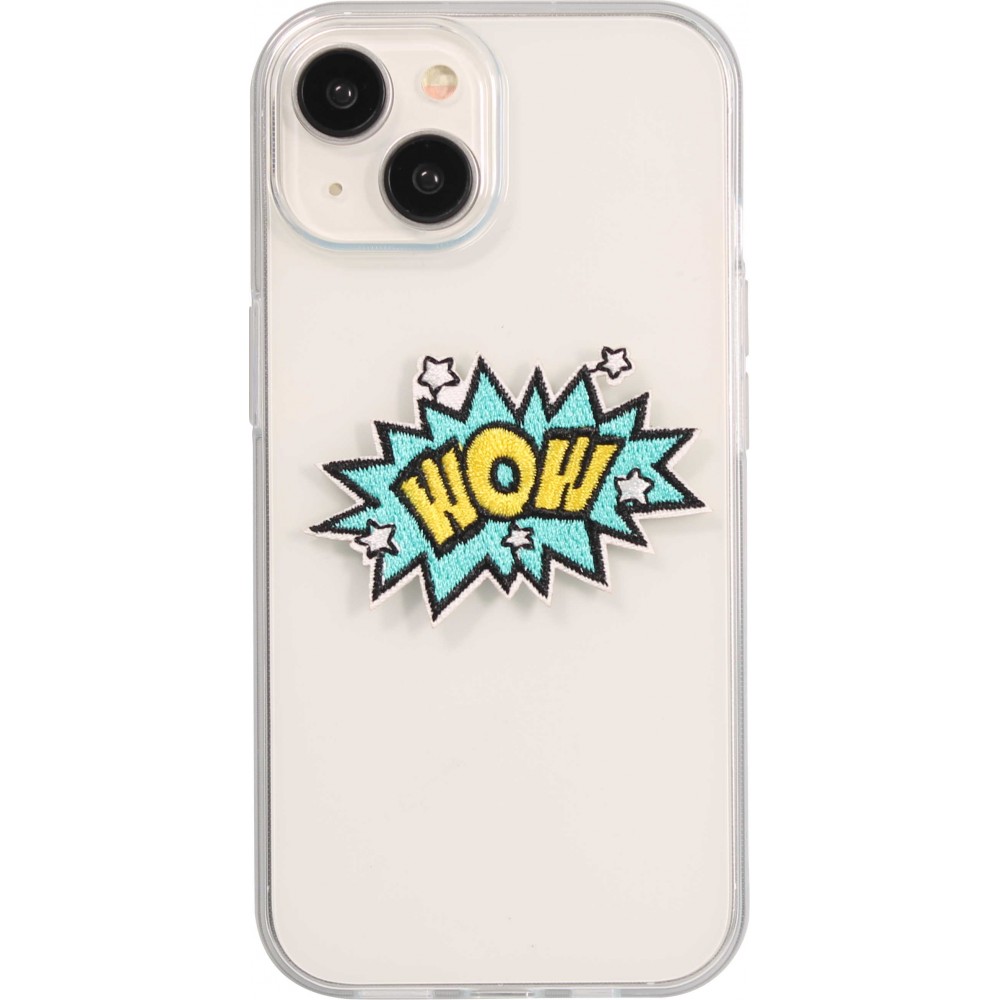 Autocollant sticker pour téléphone/tablette/ordinateur brodé en 3D - WOW