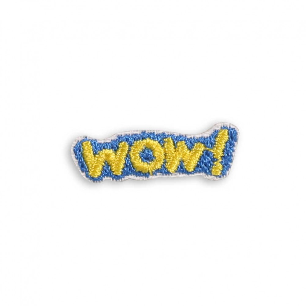 Autocollant sticker pour téléphone/tablette/ordinateur brodé en 3D - WOW! Sticker